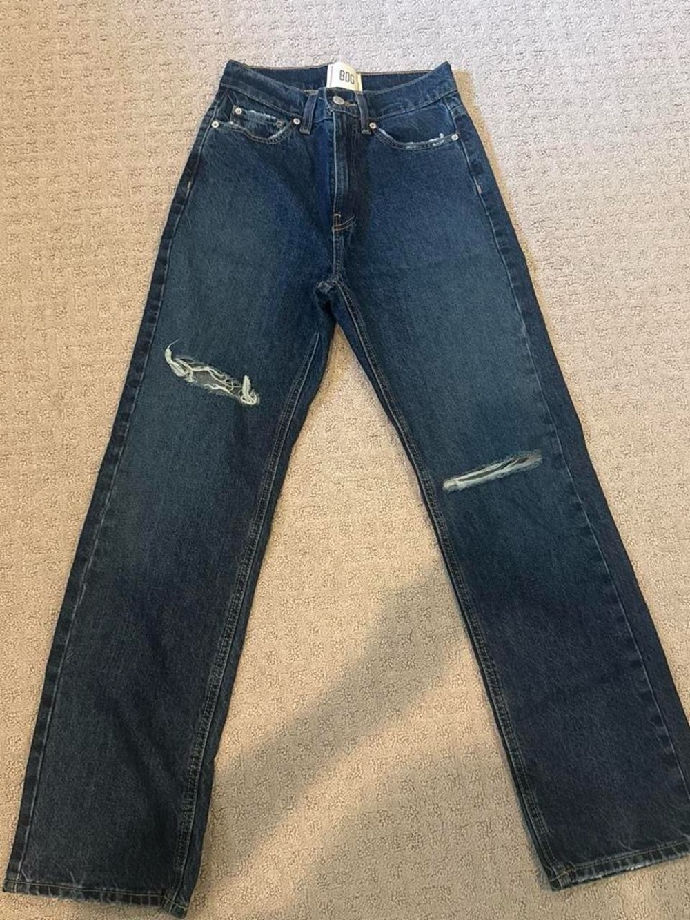 BDG Dark Blue Distressed Women’s Jeans